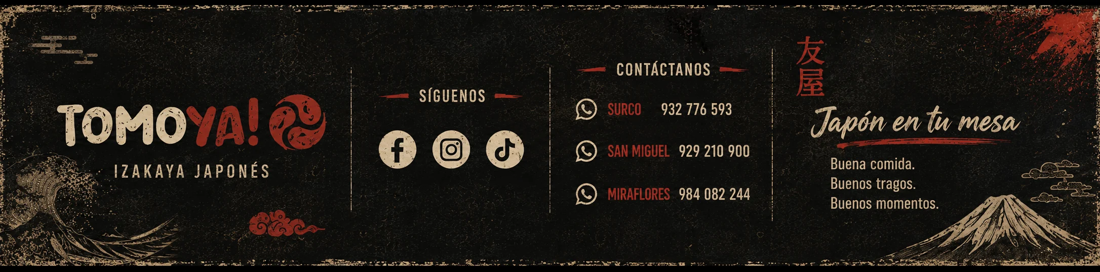 Tomoya, redes y contactos